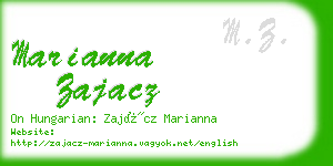 marianna zajacz business card